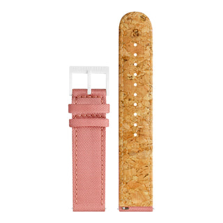 Mondaine Pink Textile Watch Band 20mm