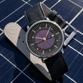 MLE.41921.LBV Mondaine Solar Doppio Skeleton Vegan Leather 41mm Watch