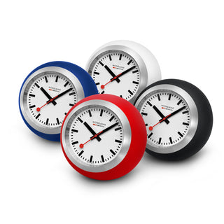 Official Swiss Railways Globe Clock Red - A660.30335.16SBP