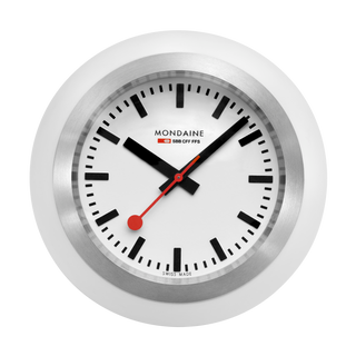 Mondaine Official Swiss Railways Globe Clock White - A660.30335.16SBA