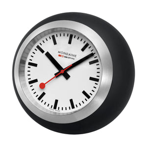 Mondaine Official Swiss Railways Globe Clock Black - A660.30335.16SBO