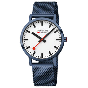 A660.30360.1BSBM Mondaine Classic Mesh Blue 40mm