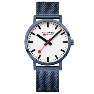 A660.30360.1BSBM Mondaine Classic Mesh Blue 40mm