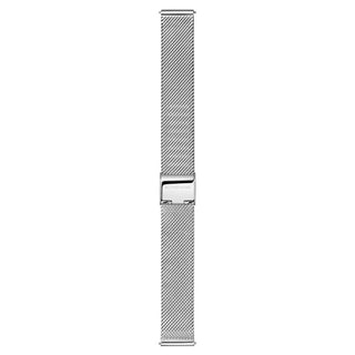Mesh Bracelet Silver Polished 16mm Watch Band
