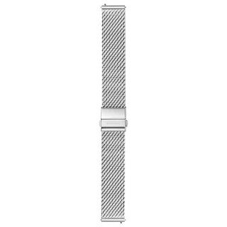 Mesh Bracelet Silver Brushed 18mm Watch Band