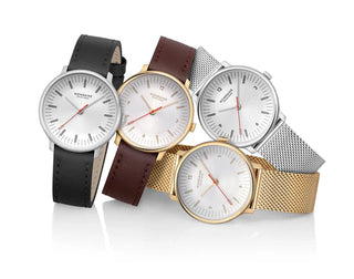 MLE.33110.LBV Mondaine Doppio Black Vegan Leather 33mm Watch