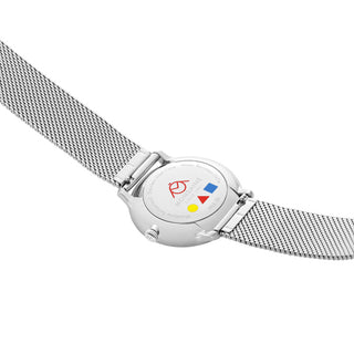 MLE.33112.SM Mondaine Doppio Bauhaus Stainless Steel 33mm Watch