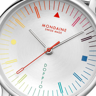 MLE.33112.SM Mondaine Doppio Bauhaus Stainless Steel 33mm Watch