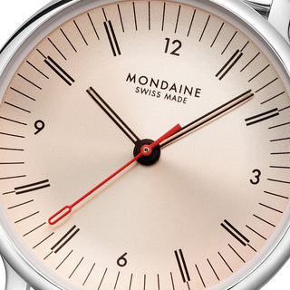 Mondaine Doppio Rose Stainless Steel 33mm Watch - MLE.33150.SM