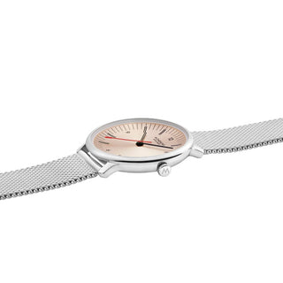 Mondaine Doppio Rose Stainless Steel 33mm Watch - MLE.33150.SM
