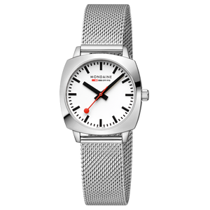 Mondaine Official Swiss Railways Petite Cushion 31mm Stainless Steel Watch