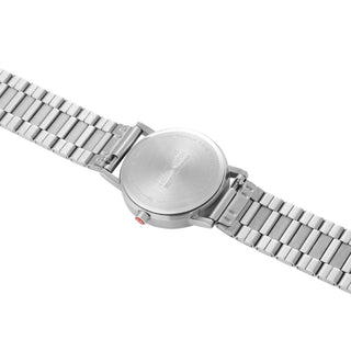 Mondaine Official Classic 36mm Silver Stainless Steel watch back