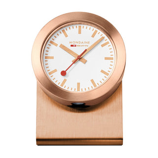 Rose Gold Mondaine Clock