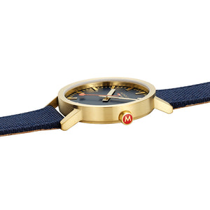 Blue & Gold Mondaine Watches for Men