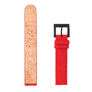 Mondaine Red Felt and Cork Watch Band 16mm