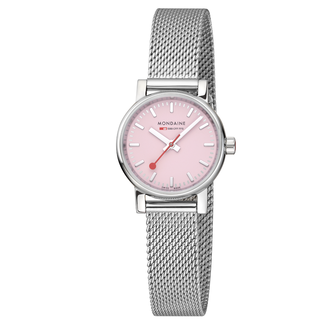 Mondaine Official Swiss Railways Evo2 26mm Wild Rose Watch