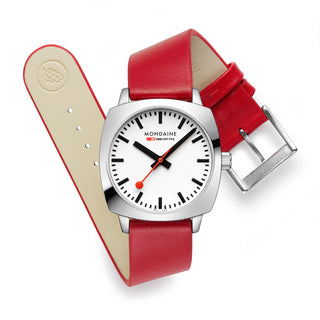 Mondaine Petite Cushion - Mondaine Watches for Men - Vegan Watches